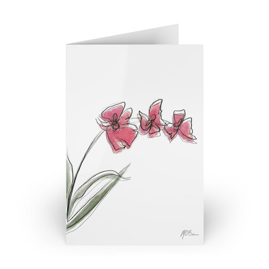 Orchid Greeting Cards (1 or 10-pcs)