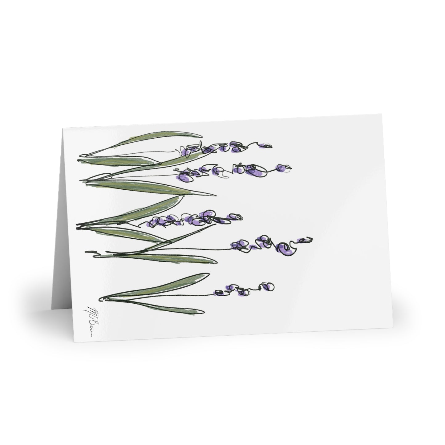 Lavender Greeting Cards (1 or 10-pcs)