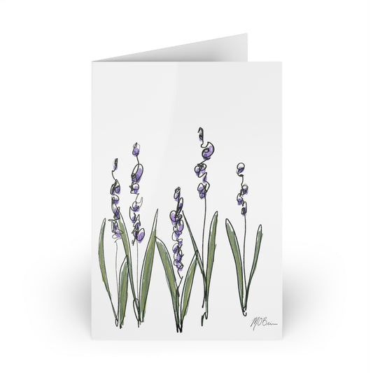 Lavender Greeting Cards (1 or 10-pcs)